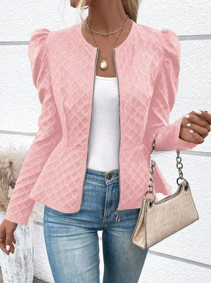 Blazer féminin tendance avec manches bouffantes Chic und Stil