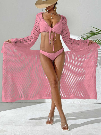 Dames Croche Plage Couverture Kimono Chic und Stil