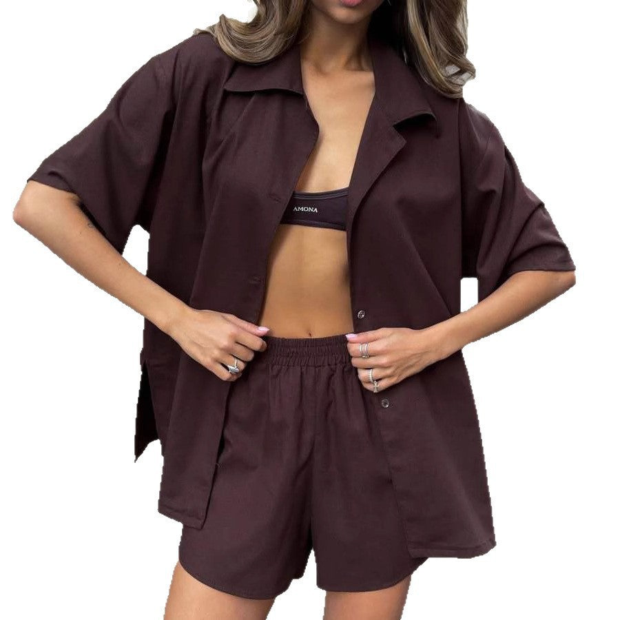 Ensemble de loungewear décontracté pour femmes avec haut kimono léger et shorts doux Chic und Stil