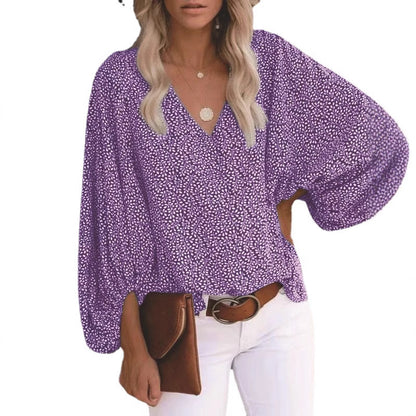Blouse femme avec des manches larges et un motif floral Chic und Stil