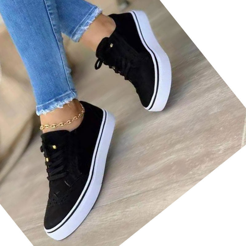 Baskets pour femmes avec dessus en textile à la mode et semelle amortissante Chic und Stil