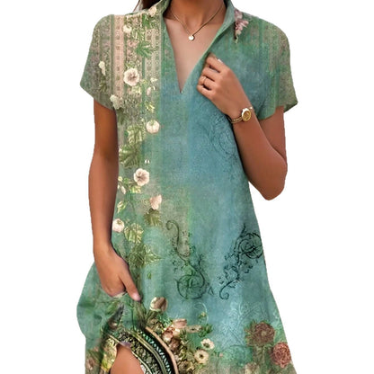 Robe de nuit courte à manches courtes Chic und Stil