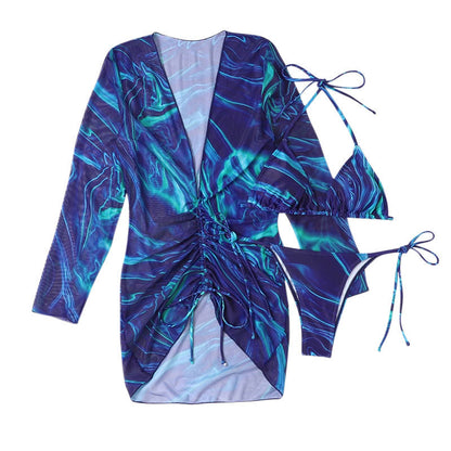 Dames Deux pièces Maillot de bain ensemble avec couverture transparente Chic und Stil