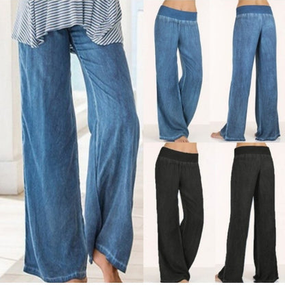 Wide palazzo pants for women with comfortable waist Chic and Style