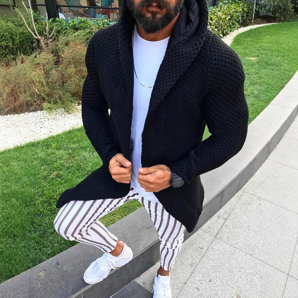 Dame cardigan avec devant ouvert et capuche Chic und Stil