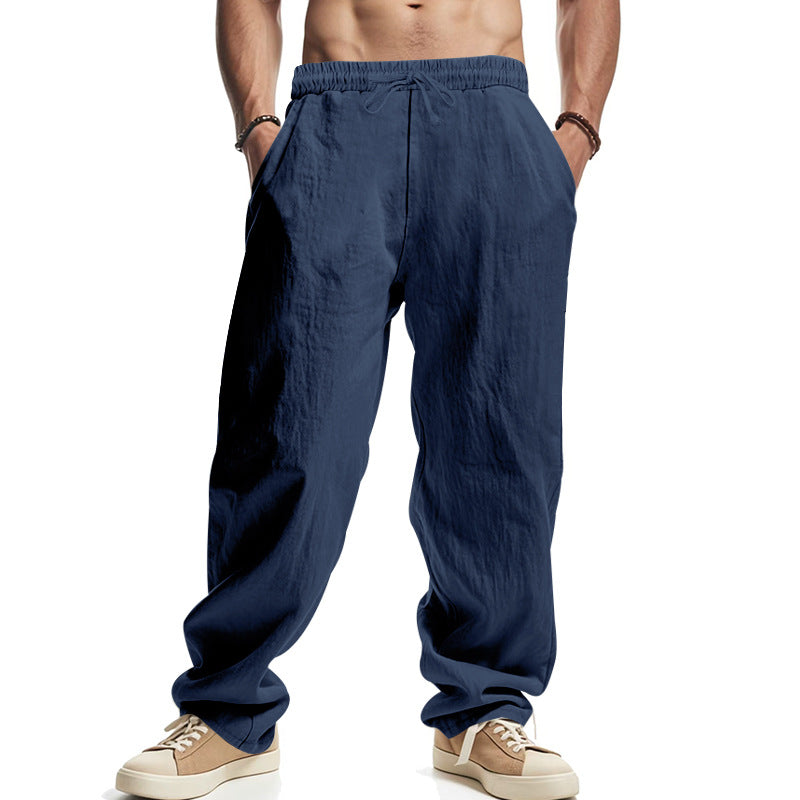 Casual summer cargo pants for men in breathable material with adjustable drawstring Chic and Style