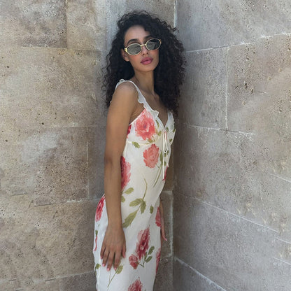 Dames robe de nuit à motif floral Chic und Stil