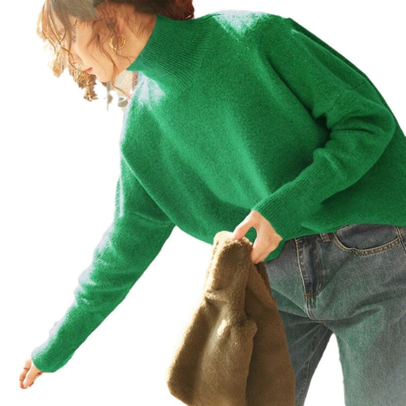 Pull-over à col montant confortable pour femmes en matériau de haute qualité Chic und Stil