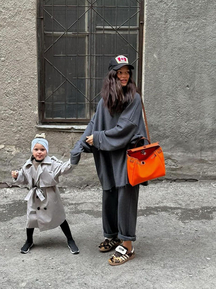 Oversized sweatshirt for women with matching jogger pants Chic and Style