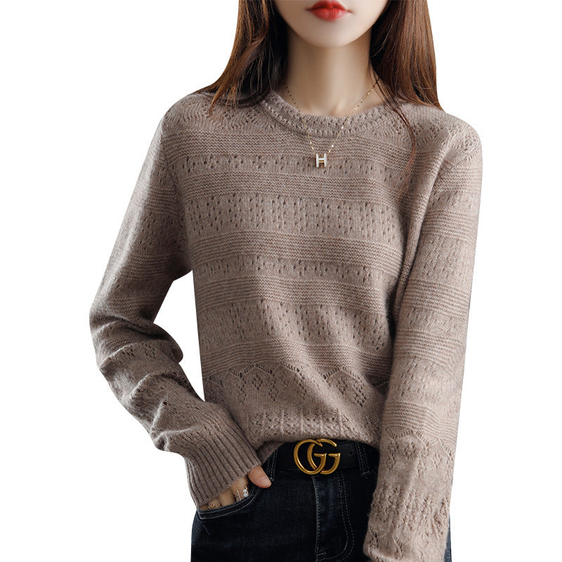 Pull en tricot texturé doux pour femmes Chic und Stil