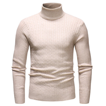 Pull-over à col roulé élégant pour hommes en fine maille Chic und Stil