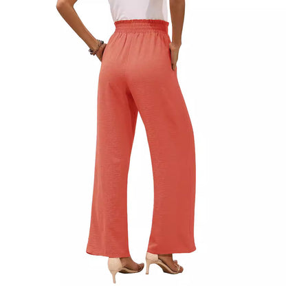 Wide palazzo pants for women with high waist and chic and stylish waistband