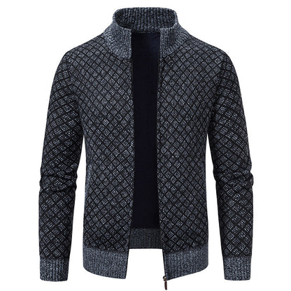 Dames élégant cardigan avec col montant Chic und Stil
