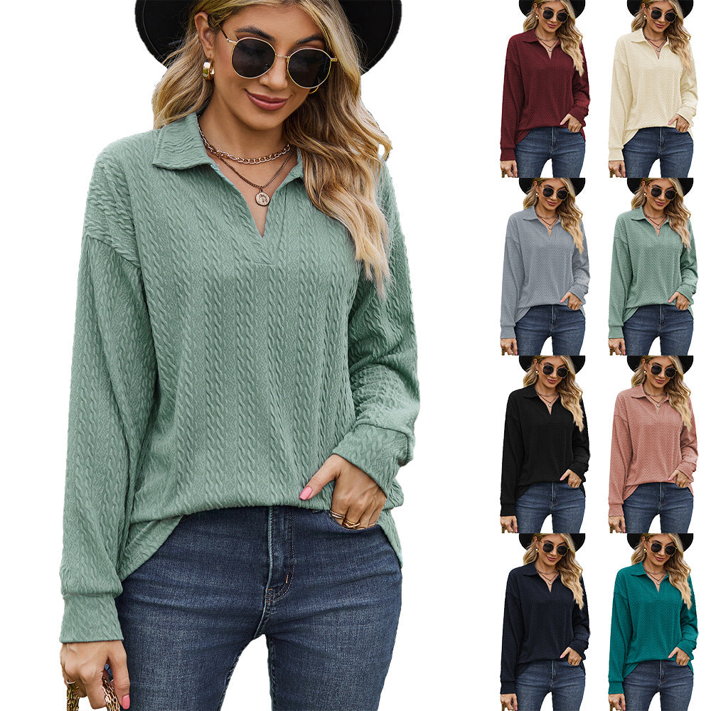 Pull décontracté femme avec motif de câble texturé Chic und Stil