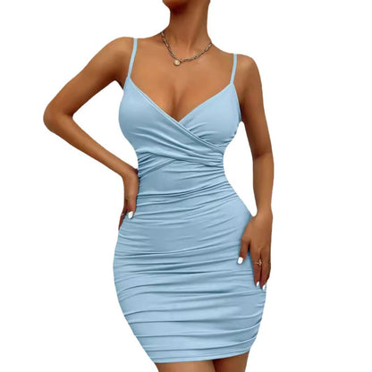Robe enroulée ajustée pour femmes avec éléments froncés Chic und Stil