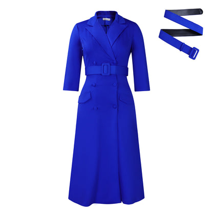 Robe trench pour femmes avec ceinture cintrée et détails luxueux Chic und Stil