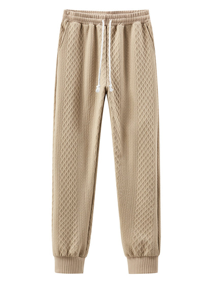Comfortable sweatpants for men with an innovative structured design and an adjustable waist Chic and Style