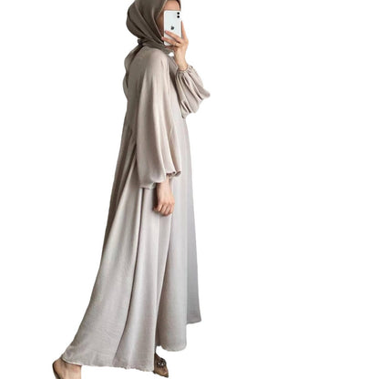 Robe maxi élégante pour dames avec des manches volumineuses et une coupe fluide Chic und Stil