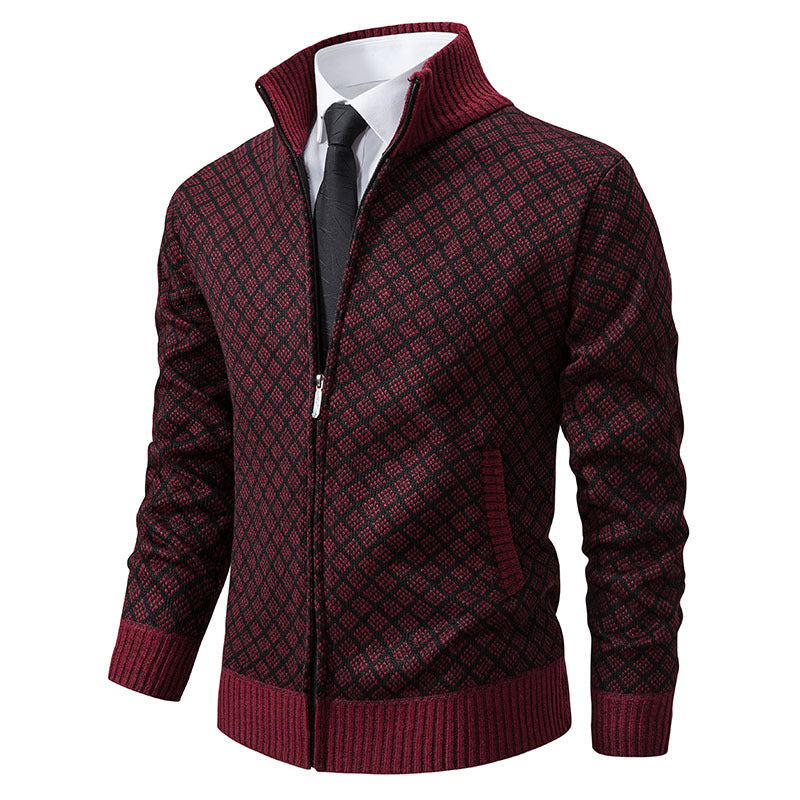 Blazer en tricot élégant pour hommes avec motif texturé Chic und Stil