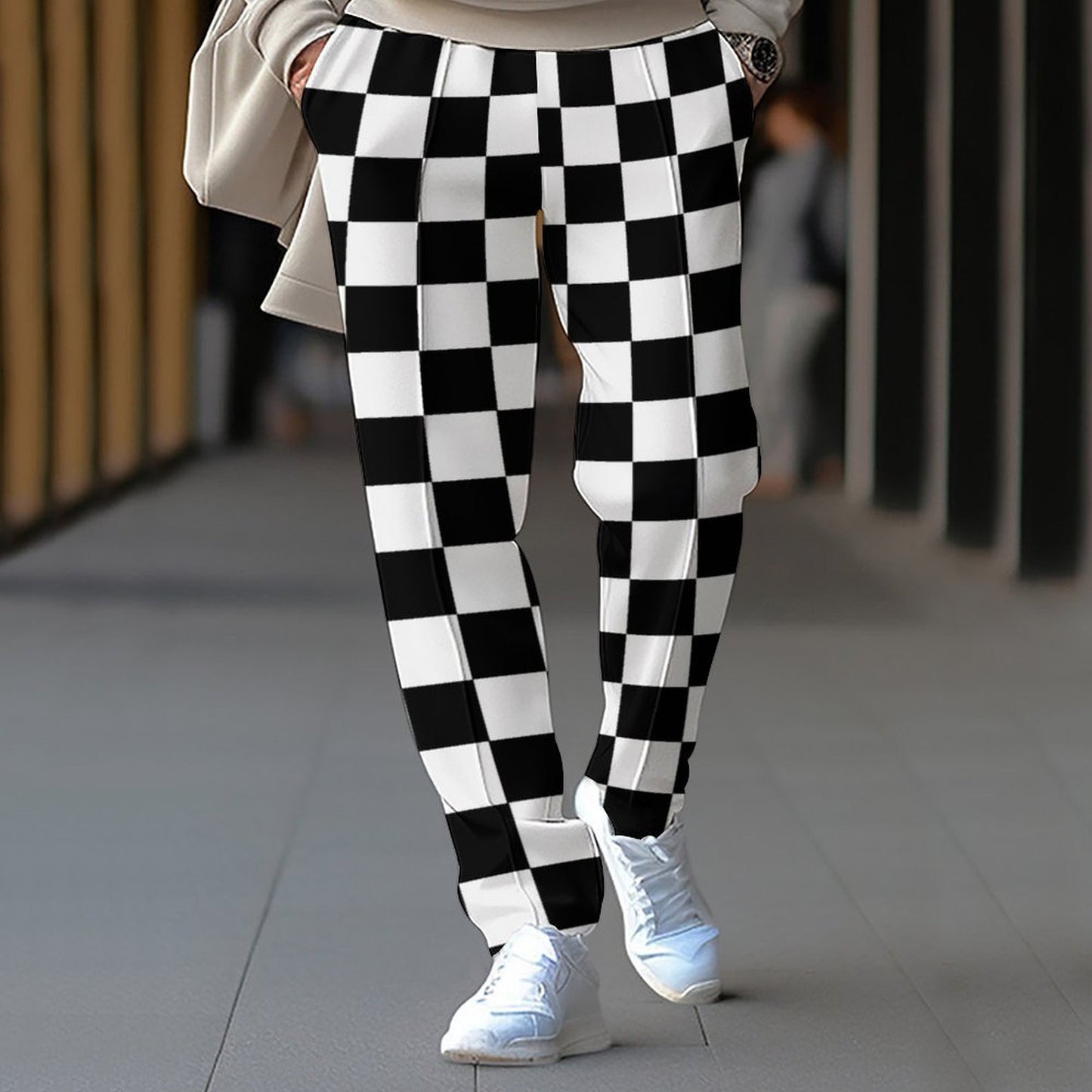 Ladies Checkered Pants Joyful Chic and Style