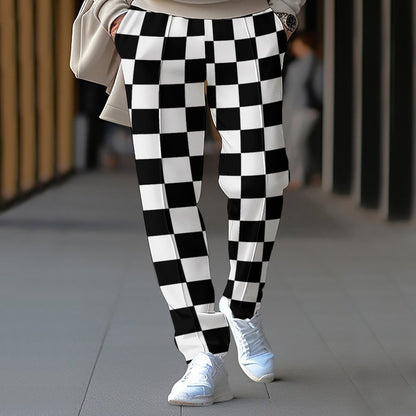 Ladies Checkered Pants Joyful Chic and Style