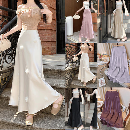 Femmes Élégant Robe Maxi Off-Shoulder Chic und Stil