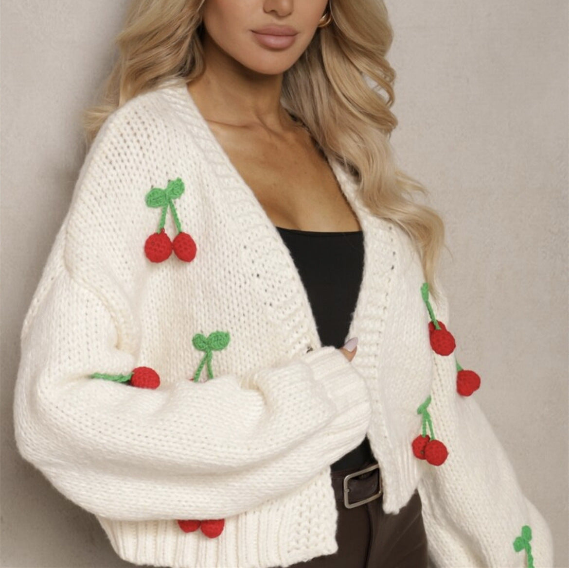 Women Playful Knit Vest with Decorative Details Chic and Style