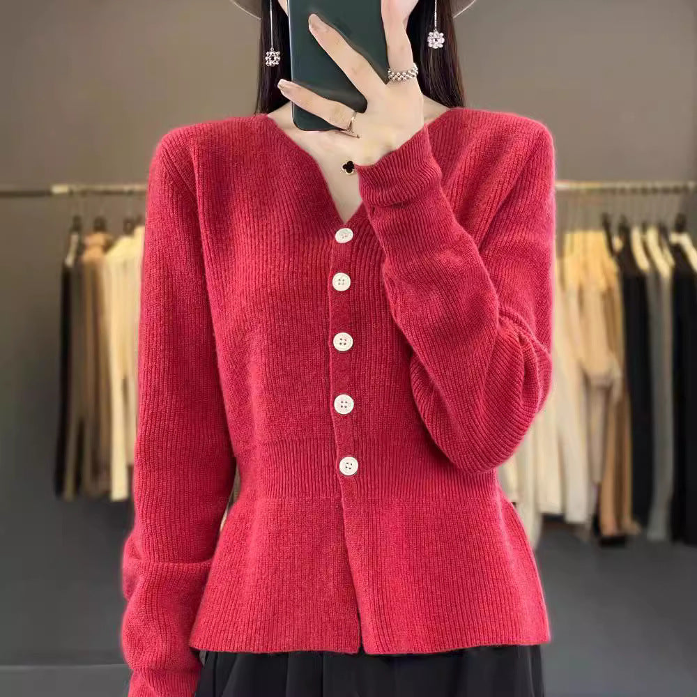 Dames cardigan en tricot élégant avec design texturé Chic und Stil