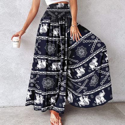 Chic and Style Tropical Wide Leg Pants for Women