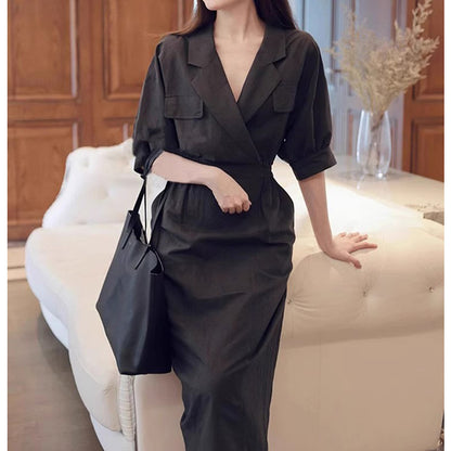 Robe midi utilitaire élégante pour femmes Chic und Stil