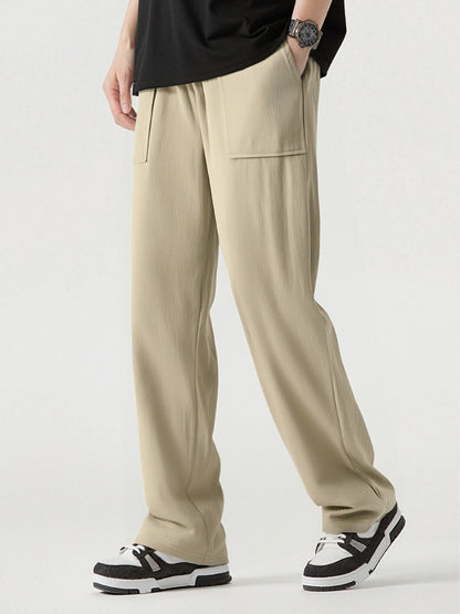 Casual cargo pants for men with practical pockets and elastic waist Chic and Style