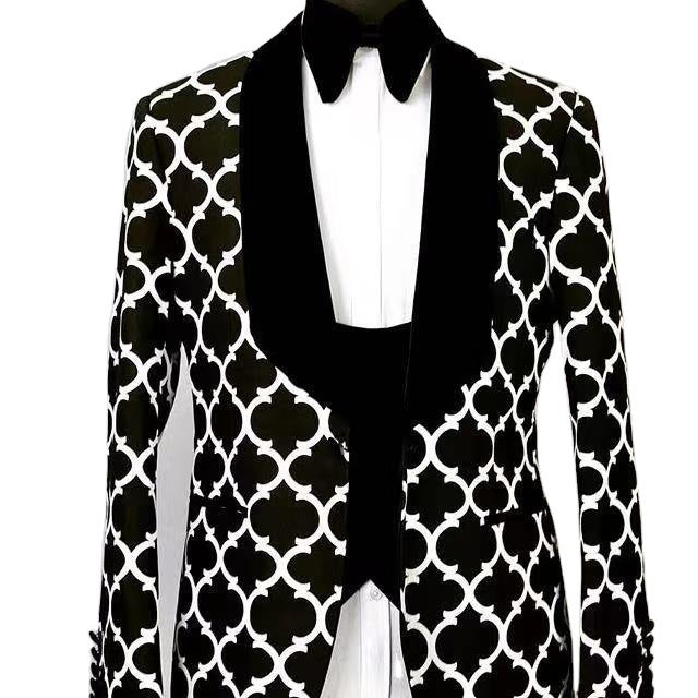 Blazer élégant pour homme avec motif accrocheur Chic und Stil