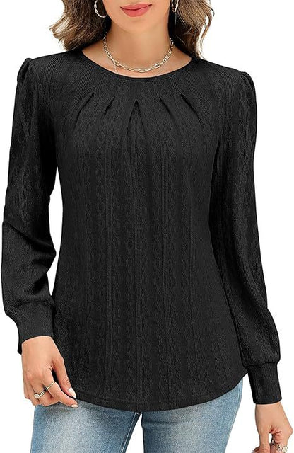Dames Blouse stylée avec drapé décoratif Chic und Stil
