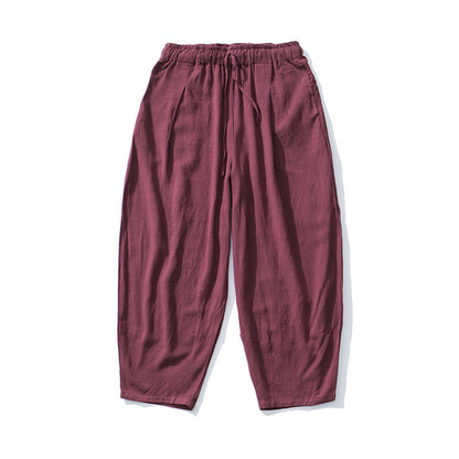 Casual Harem Pants for Men with Elastic Waist and Deep Side Pockets Chic and Style