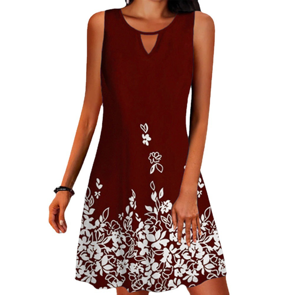 Robe été A-ligne fleurs Chic und Stil pour femmes