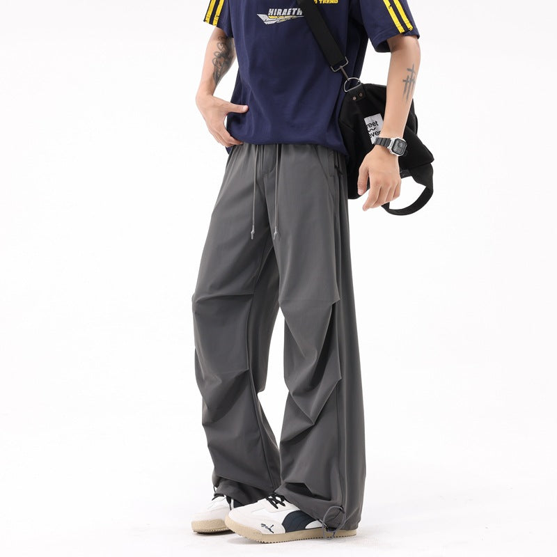 Loose sports pants for men with a remarkable draped design Chic and Style