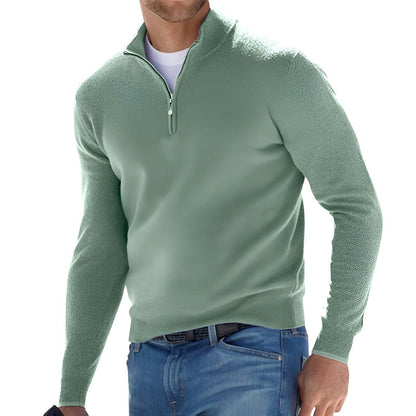 Pull homme avec col montant et fermeture éclair Chic und Stil