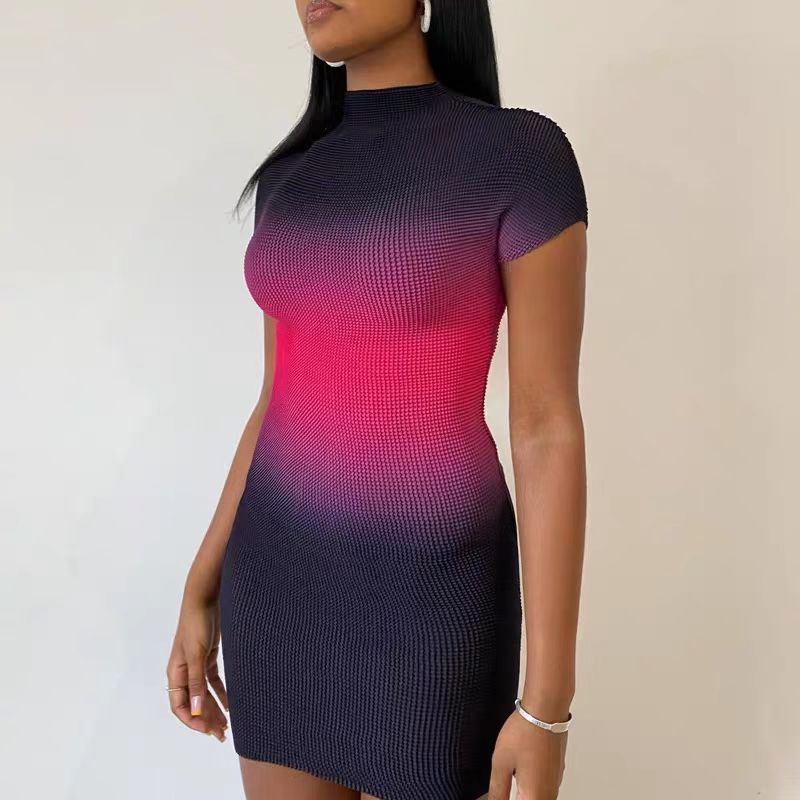 Robe mini femme avec dégradé de couleurs moderne et coupe ajustée Chic und Stil