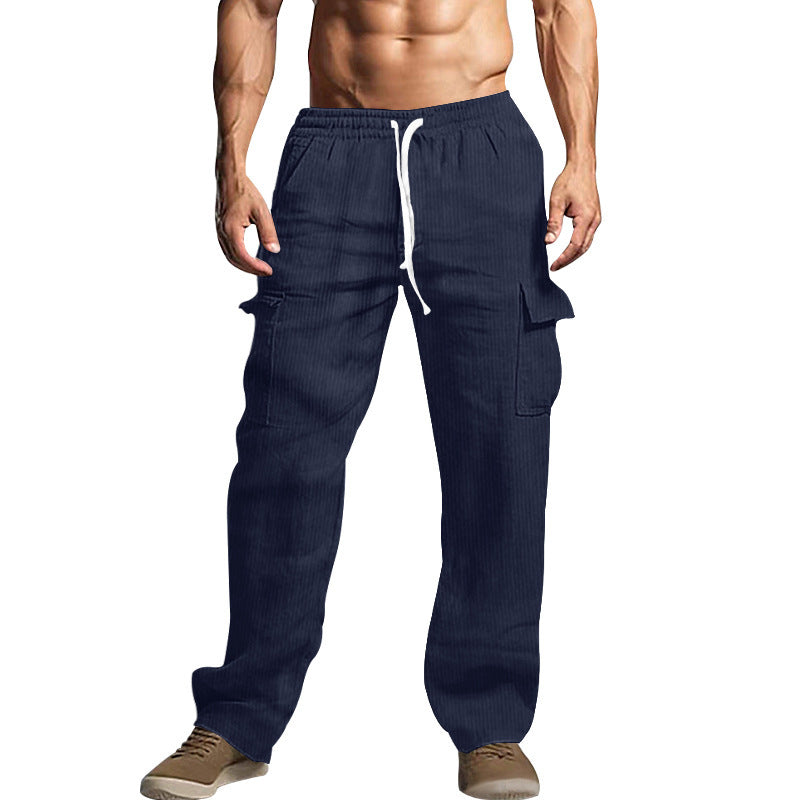Men's comfortable cargo pants with adjustable waistband and side pockets Chic and Style