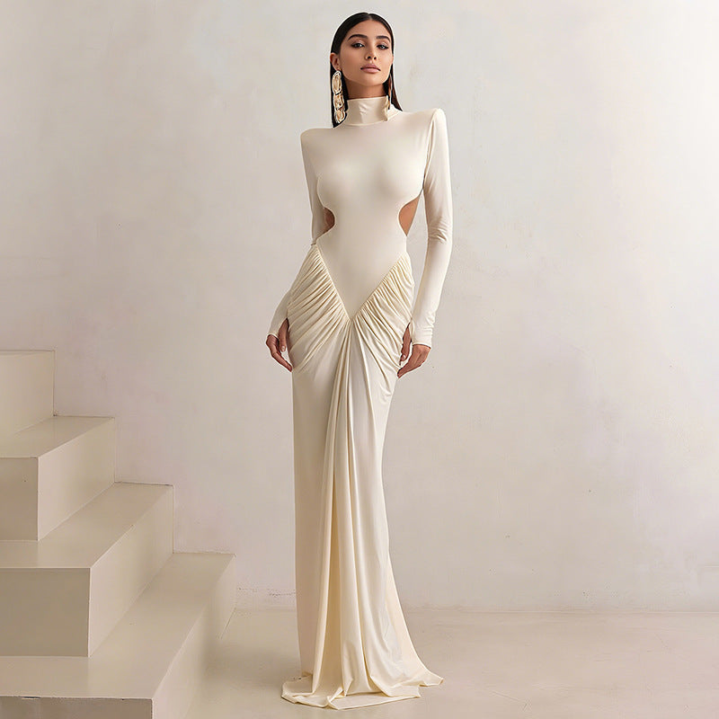 Robe Maxi Élégante pour Femmes avec une Coupe Innovante et des Découpes Raffinées Chic und Stil
