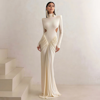 Robe Maxi Élégante pour Femmes avec une Coupe Innovante et des Découpes Raffinées Chic und Stil