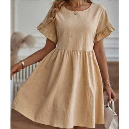 Robe d'été pour femmes avec ourlet froncé Chic und Stil
