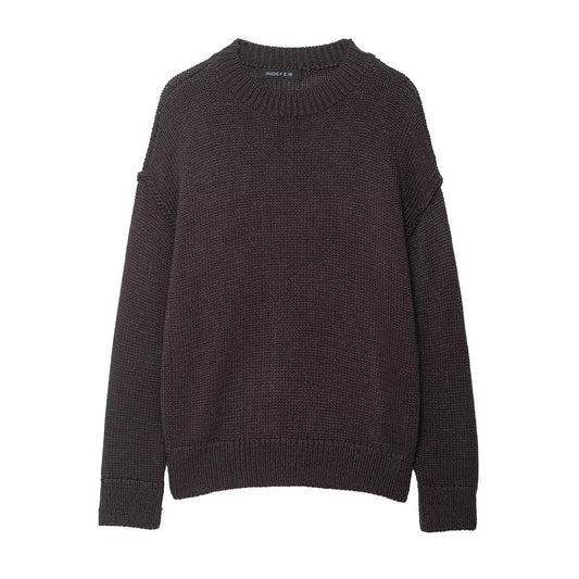 Pull en maille confortable pour femmes avec col rond et coupe décontractée Chic und Stil