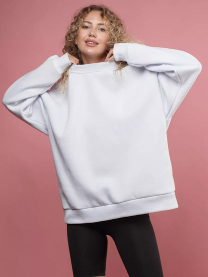 Dames pull-over surdimensionné confortable avec coupe décontractée Chic und Stil