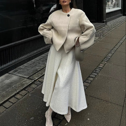 Women elegant oversized blazer jacket Chic and Style