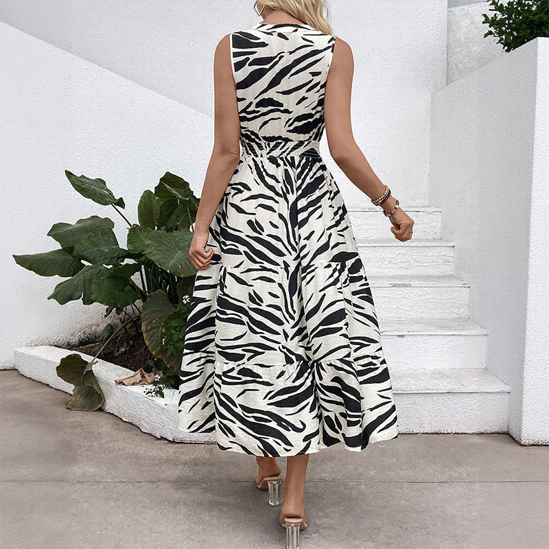 Femme Robe maxi à volants avec silhouette A-line flatteuse Chic und Stil