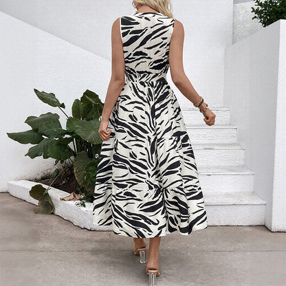Femme Robe maxi à volants avec silhouette A-line flatteuse Chic und Stil