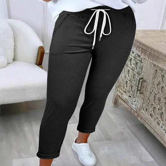 Pantalon de jogging de loisir pour femmes avec taille élastique Chic und Stil