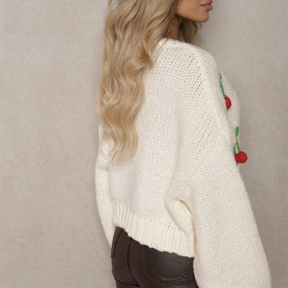 Women Playful Knit Vest with Decorative Details Chic and Style