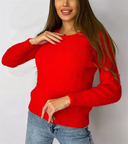 Dames Pull Doux à la Mode Chic und Stil